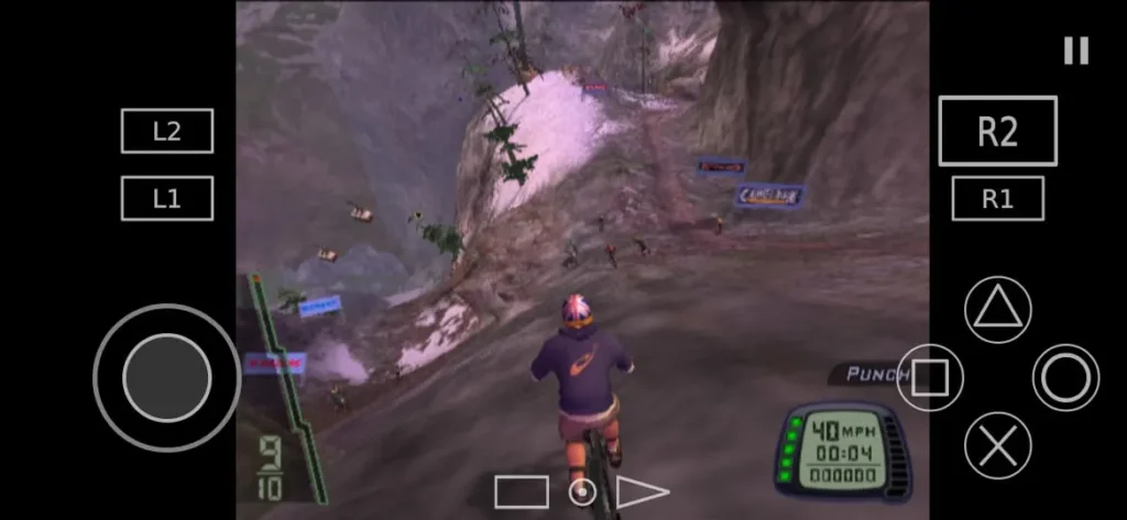 downhill gameplay